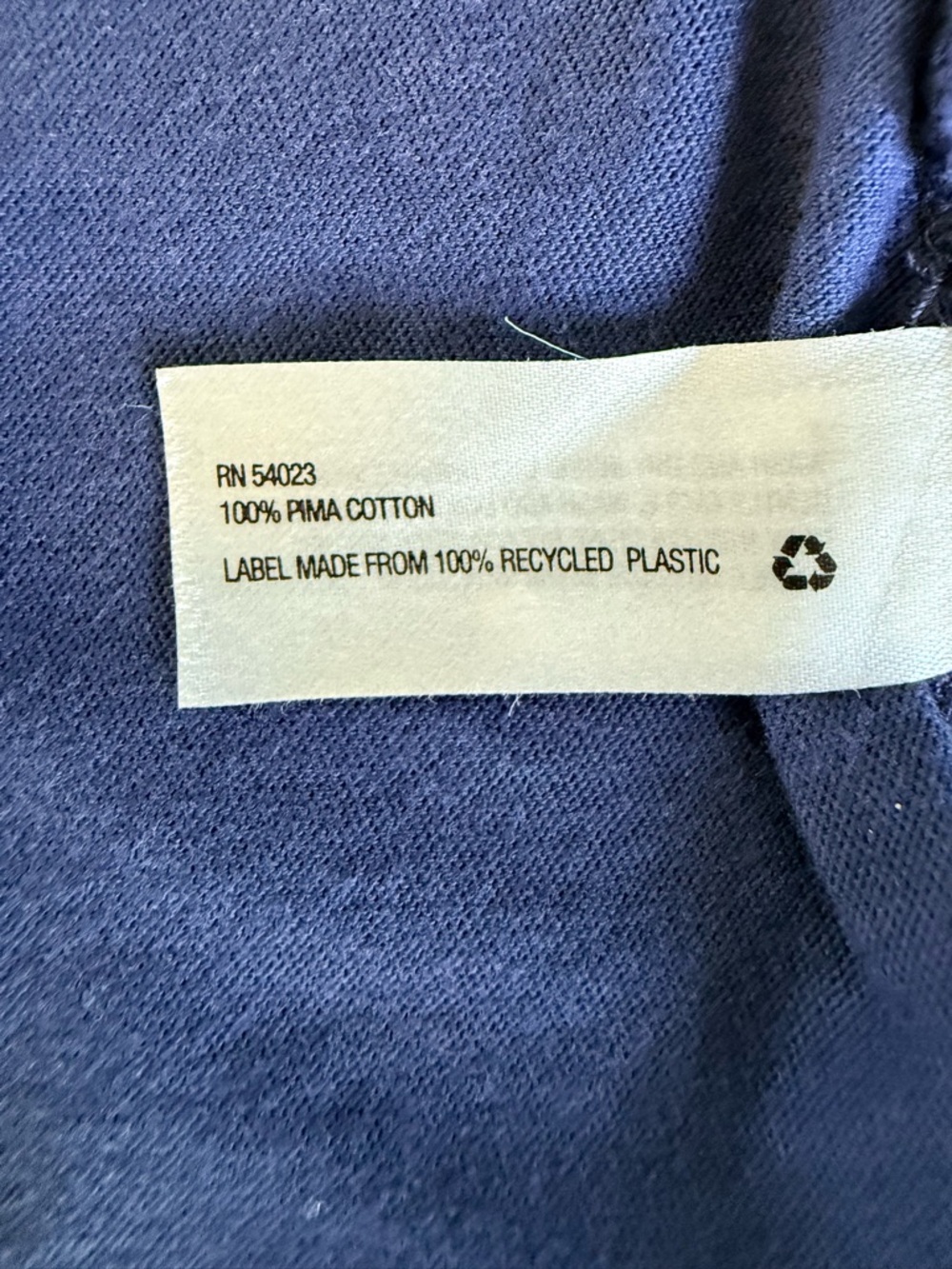 GAP Women's Top Tee Shirt Tie Dye Short Sleeve Crewneck Boxy Navy Pocket Size M - Picture 11 of 17